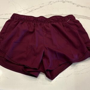 Athletic Works Women's Maroon Athletic Shorts